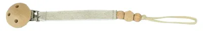 Produktbild von OOotje Kadootje Linnenlook Schnullerband Natur / Holz