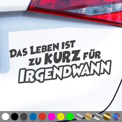 Produktbild von PantherPixel Das Leben Ist Zu Kurz Aufkleber Für Irgendwann Reisen Sticker Auto Geschenkidee Farbe Dunkelgrau