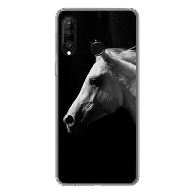Produktbild von MuchoWow® Handyhülle Schutzhülle Hülle für Huawei P30 Lite Pferde - Tiere - Porträt Silikon Softcase Handy Hülle