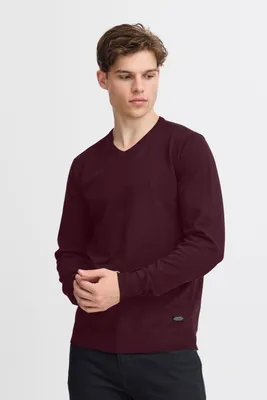 Immagine prodotto di Blend BHBruton maglia da uomo in maglia fine maglione basic con scollo a V vestibilità regolare