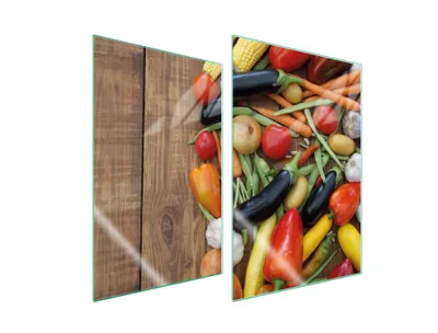 Produktbild von Glasschutzplatte Für Küche 2X35X52 Gemüse