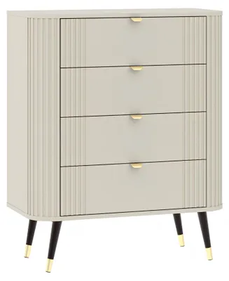 Obrázek produktu pro Komoda se 4 zásuvkami, barva kašmír, 78,4 x 40 x 98,4 cm