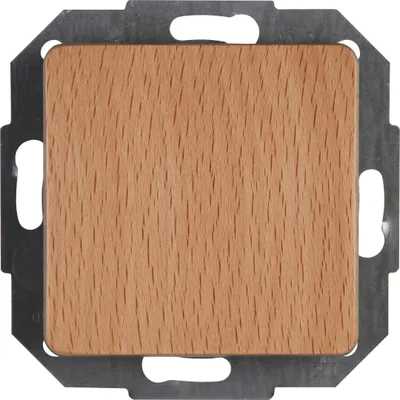 Produktbild von Kopp 618731082, Drucktasten-Schalter, Kunststoff, Thermoplast, Glanz, Holz, IP20, IK00