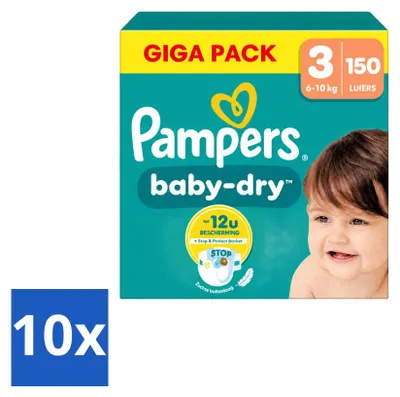 Immagine prodotto di 10 pannolini Pampers Baby-Dry, taglia 3 - confezione  - 10 pezzi