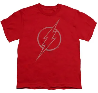 Immagine prodotto di Maglietta per bambini, "The Flash", con logo, modello TV37760 (taglia 128), colore rosso