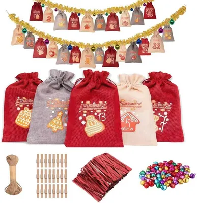 Produktbild von Solidchoice – Selbstgemachter Adventskalender zum Befüllen mit Süßigkeiten und Dekoration