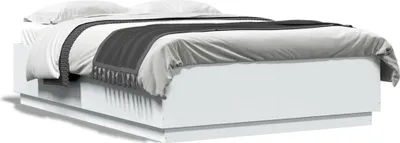 Obrázek produktu pro vidaXL Postel White 150x200 cm Dřevěný materiál
