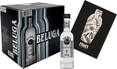 Produktbild von Beluga Vodka Miniaturen Set 12x 50ml (40% Vol) Beluga 12er Set 5cl Mini - [Enthält Sulfite]
