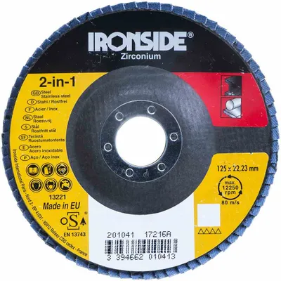 Image de Ironside 201-042 Roues à lamelles Ø125 K60, grises