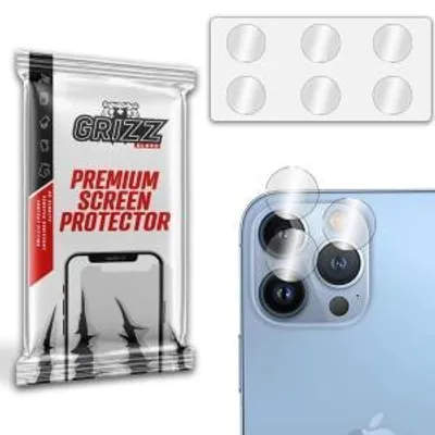 Immagine prodotto di Pellicola protettiva in vetro ibrido GrizzGlass per fotocamera, compatibile con Apple iPhone 15 Pro