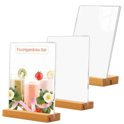Produktbild von Solidchoice – 3 Stück A5-Tischständer für Preisschilder