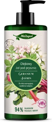 Zdjęcie produktu dla Żel pod prysznic olejkowy | geranium - jaśmin 740 ml