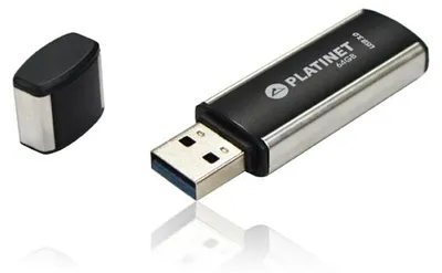 Zdjęcie produktu dla Platinet PMFU364, 64 GB, USB Typu-A, 3.2 Gen 1 (3.1 Gen 1), 75 MB/s, Pokrywka, Czarny