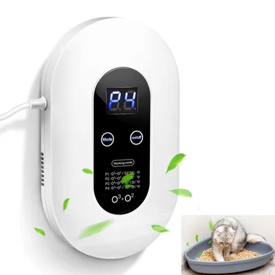 Produktbild von Ozongerät Luftreiniger ohne Filter, kompakter Geruchsentferner mit Ionisator, gegen Rauch, Küche & Haustiergerüche, leise für Bad, Schlafzimmer & Auto