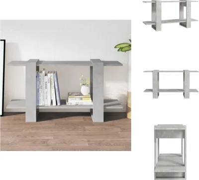 Obrázok produktu pre vidaXL Regál na knihy betón sivý 100x30x51 cm materiál na báze dreva - Regály a knižnice