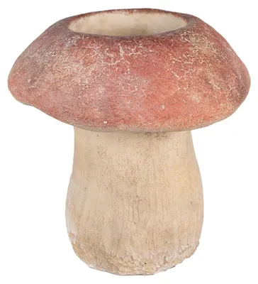 Produktbild von Clayre & Eef Blumentopf Pilz Ø 21x23 cm Braun Rot Stein