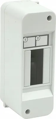 Produktbild von Sicherungskasten Verteilerkasten Aufputzverteiler 2 Module 1-reihig IP30