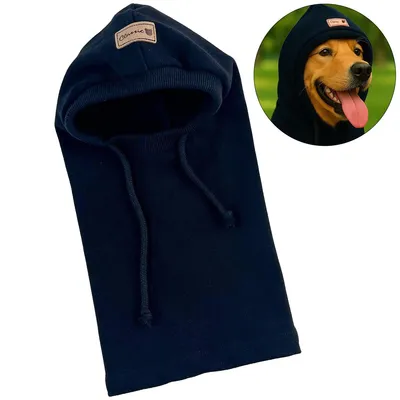 Produktbild von Hundehut Für Hunde, Hundemütze, Gemütlicher Hund Warmer Hut, Halswärmerschal, Haustierzubehör, Winddicht Mit Einstellbarer Größe