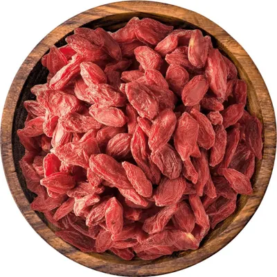 Produktbild von Goji Beeren, getrocknet, ganz, Trockenfrüchte ohne Zuckerzusatz & ungeschwefelt, 500g