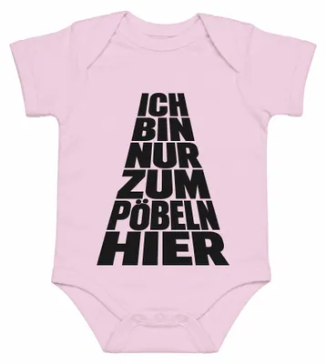 Zdjęcie produktu dla "Jestem tu tylko po to, żeby być złośliwym." (Humorystyczne powiedzenie, sarkazm, stwierdzenie, ironia). Body dla dziecka, różowy, rozmiar 3/6