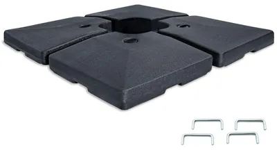 Produktbild von osoltus 4 x Einlegeplatten Ampelschirm Kreuzfuß befüllbar 92kg