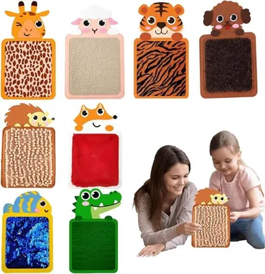 Set von 8 sensorischen Spielmatten für autistische Kinder, taktile Spielmatten für frühe sensorische Übungen und sensorische