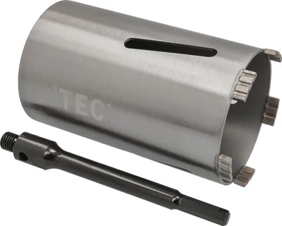Produktbild von Diamantbohrkrone Ø 112 mm Nutzlänge 180 mm mit 6-kant-Aufnahme 200 mm Segmenthöhe 10 mm Diamant Bohrkrone Trockenbohrkrone Kernbohrer Betonbohrkrone Kernbohrkrone BTEC