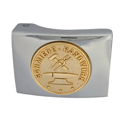 Produktbild von Koppelschloss Schmiedehandwerk und Zunft – silbern/golden - für Geselle - für 4,5 cm breite Koppelgürtel