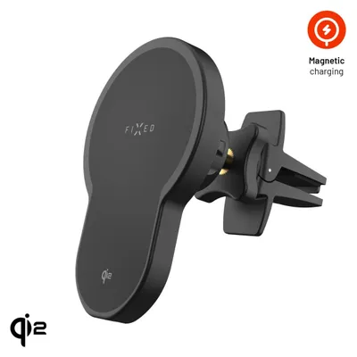 Obrázok produktu pre Magnetický držiak do auta Fixed MagClick 2, 15 W Qi2, čierny