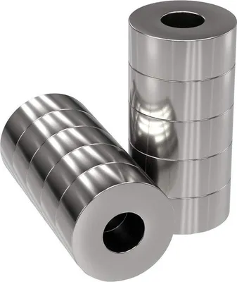 Produktbild von Famanu Ringmagneten Extra stark - Durchmesser 15 x 6 mm