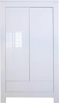Produktbild von Kidsmill Alaska Kleiderschrank 2-türig Hochglanzweiß