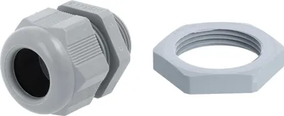 Immagine prodotto di Raccordo a vite STEX24 PA con controdado - STEX24 marchio proprio M25x1,5 VPE 10 poliammide (PA) lunghezza filettatura 9,0 mm - 1 pezzo