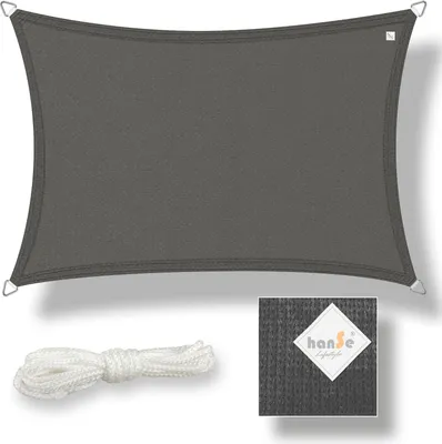 Produktbild von hanSe® Marken Sonnensegel Rechteck 2x4 m Graphit