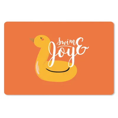 Produktbild von MuchoWow® Mauspad Mousepad Sommer - Orange - Schwimmband 27x18 cm - Mousepads - Maus Mat - Pad - Mausunterlage - Büroartikel - Desk Matten