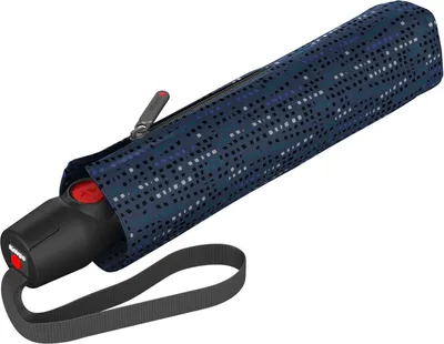 Produktbild von Knirps T.200 Duomatic Regenschirm Taschenschirm Schirm sturmfest domino blue