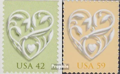 Produktbild von Briefmarken USA 2008 Mi 4379-4380 (kompl.Ausg.) postfrisch Herz