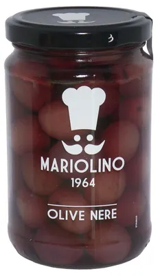 Produktbild von Schwarze Oliven entkernt 314 ml. - Mariolino