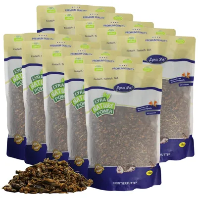 Produktbild von 10 kg Lyra Pet® Heimchen getrocknet