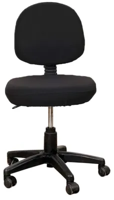 Bürostuhlbezug 2er-Set, dehnbar, abnehmbar, waschbar, schwarz