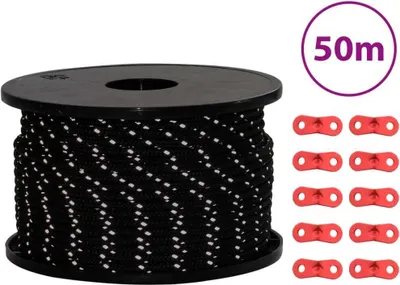 Produktbild von Zeltleine Reflektierend mit Seilspannern 50 m 5 mm