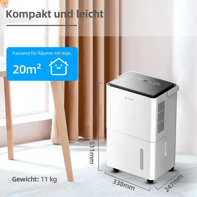 Obrázek produktu pro Odvlhčovač vzduchu pro místnosti do 20 m², kapacita 20 litrů denně, výkon 400 W