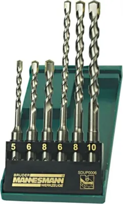 Produktbild von Brüder Mannesmann 6-teiliges SDS Hammerbohrer Set 54306