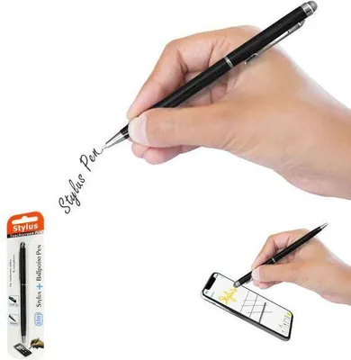 Produktbild von Muvit Touchscreen-Stift Stylus Pen 2in1 Model-03 schwarz