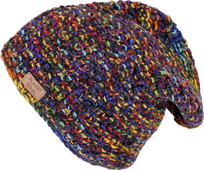 Produktbild von Beanie Mütze, Bunte Strickmütze, Wollmütze, Wintermütze, Nepalmütze - Bunt, Uni, Mehrfarbig, Wolle, Mützen