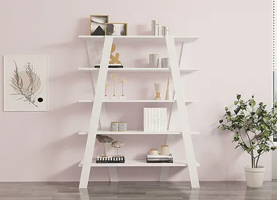 Bücherregal, Weiß, 120x150x25 cm, Melaminbeschichtete Spanplatte