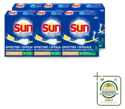 Produktbild von 6 x Sun Classic Geschirrspültabs - Zitrone - Vorratspackung - 6 Stücke