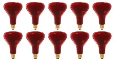 Productafbeelding van Technik Infrarood Warmtelamp R125 E27 - 250W - Volledig Rood - Dimbaar - 10 stuks
