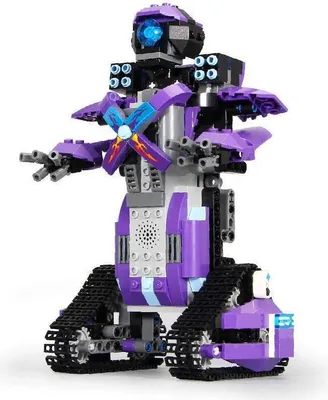 Produktbild von Mould King 13003 Roboter MOC lila mit Fernsteuerung 333+pcs Klemmbausteine Spielzeug Bausatz