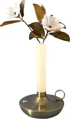 Image de Lampe de table LED en forme de fleur - Lampe de chevet - 3 niveaux de luminosité - Lampe tactile - Décoration de bureau pour le salon ou la chambre à coucher