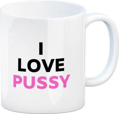 Produktbild von I Love Pussy Kaffeebecher